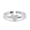 CLARA Pure 925 Sterling Silver  Minimal Heart Finger Ring
