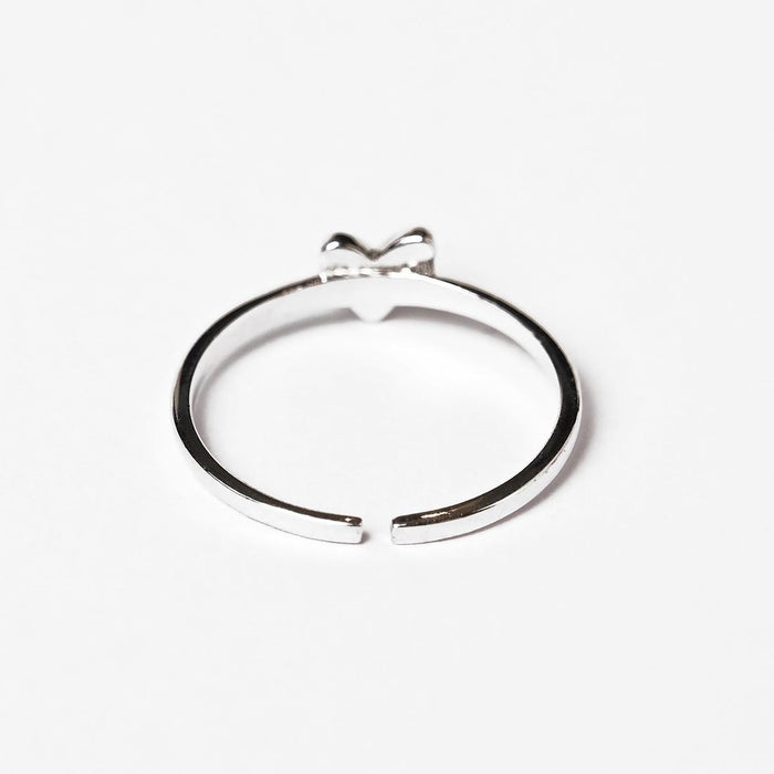 CLARA Pure 925 Sterling Silver  Minimal Heart Finger Ring