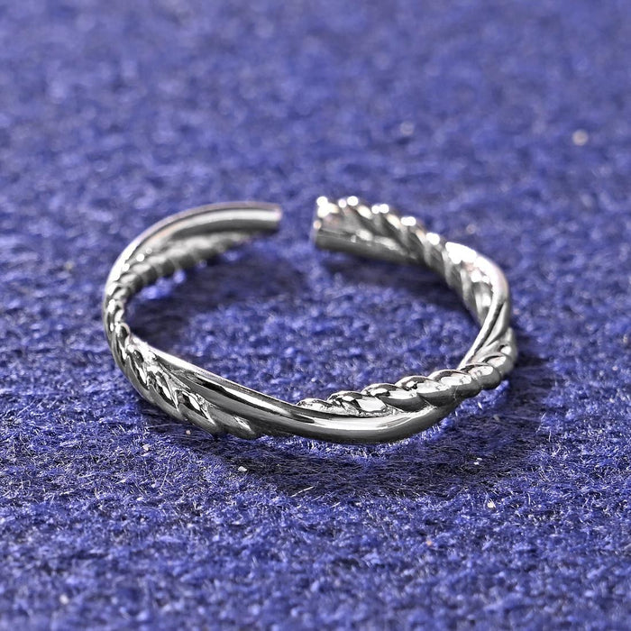 CLARA Pure 925 Sterling Silver Minimal Office Wear Finger Ring