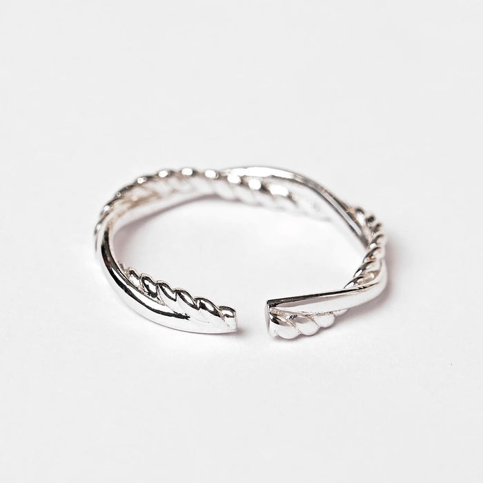 CLARA Pure 925 Sterling Silver Minimal Office Wear Finger Ring