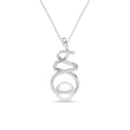 Silver Morsal Real Pearl Pendant Chain