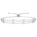 CLARA 925 Pure Silver Multi Chain Bracelet