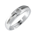 CLARA Pure 925 Sterling Silver Nario Adjustable Ring Gift for Men and Boys | Partial Matte Finish