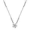 Silver Flower Mangalsutra