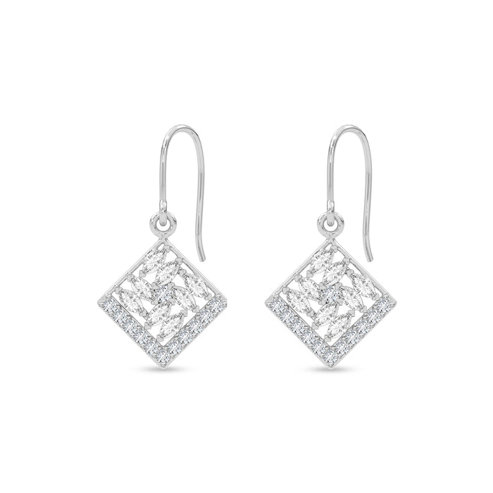 Silver Noemi Drop Earrings