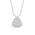 CLARA 925 Sterling Silver Jules Pendant Earring Chain Jewellery Set