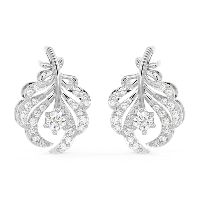 CLARA 925 Sterling Silver Nusa Earrings with Screw Back
