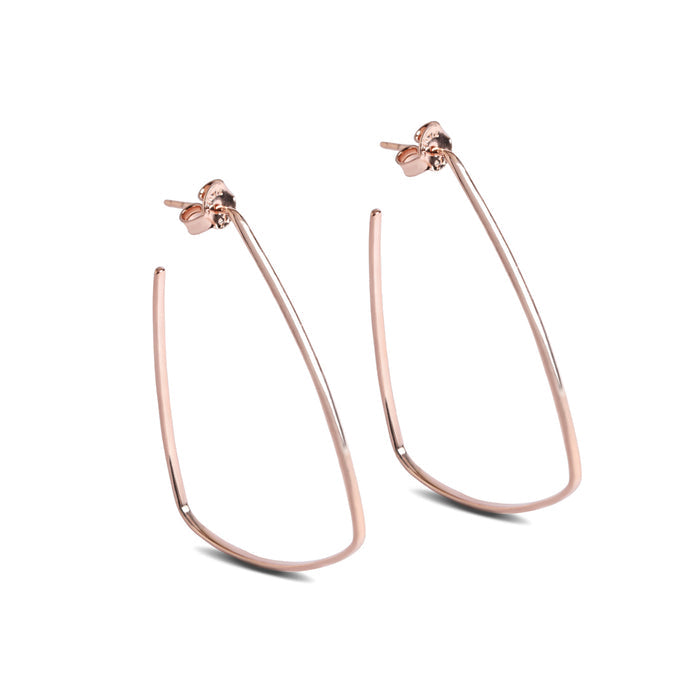 Silver Olya Hoop Earrings