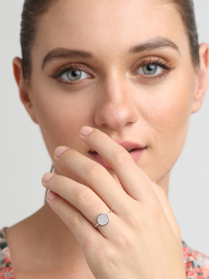 CLARA 925 Sterling Silver Orbit Ring