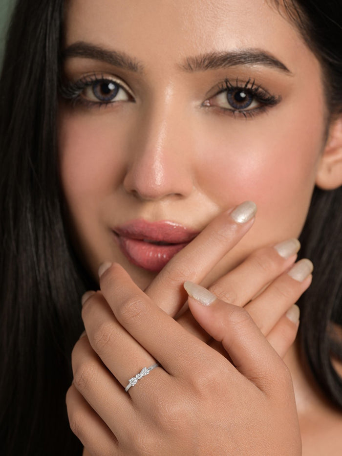 Silver Parma Bow Tie Ring