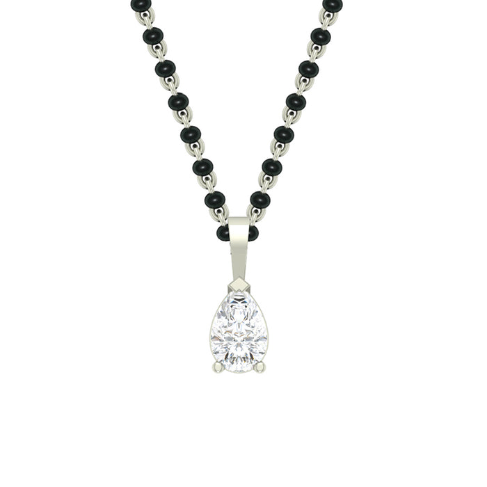 Silver Pear Mangalsutra