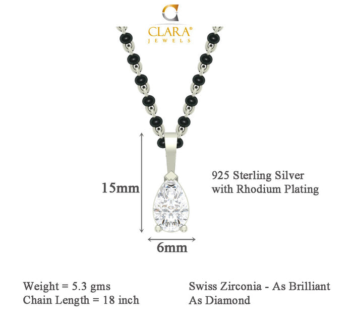 Pear Mangalsutra Chain Pendant