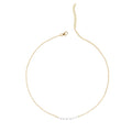 CLARA 925 Sterling Silver Pearl Charm Necklace Chain