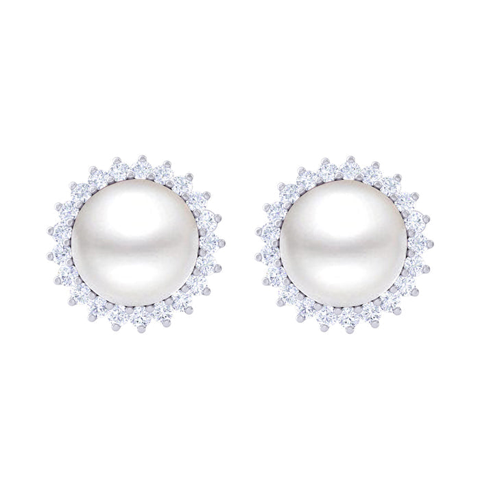 Silver Pearl Earrings