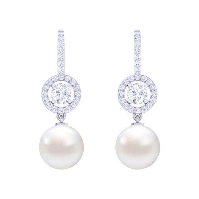 Silver Pearl Earrings