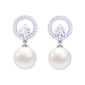 Silver Pearl Earrings