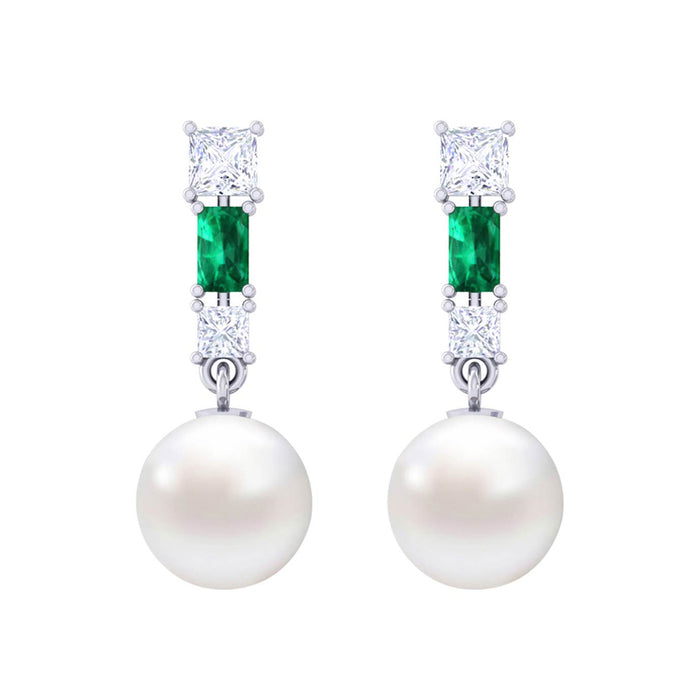 Silver Pearl Earrings