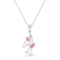 Silver Pearl Pendant with Chain