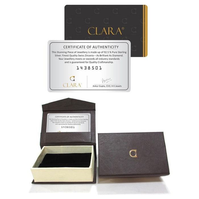 CLARA Made with Swiss Zirconia 925 Sterling Silver Pia Solitaire Bracelet Gift for Women and Girls