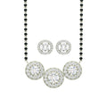 Silver Poppy Mangalsutra Jewellery Set
