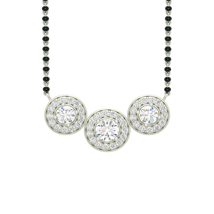 Silver Poppy Mangalsutra