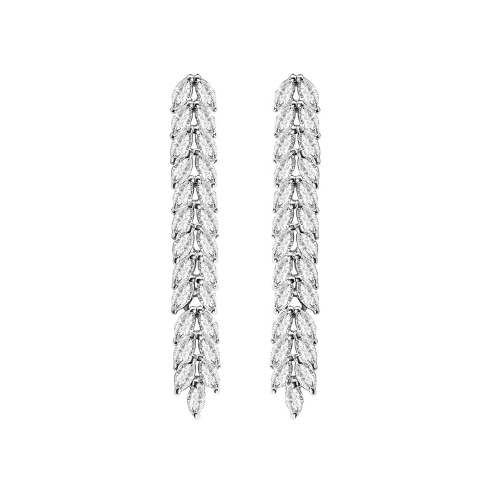 Silver Princess Dangler Earrings