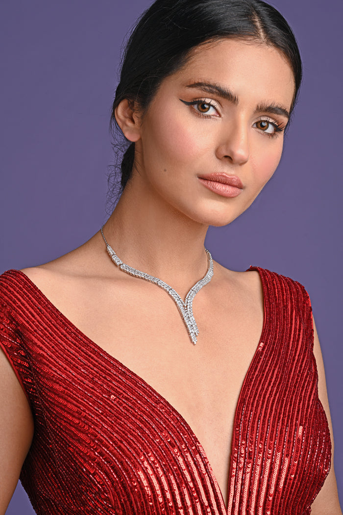 Clara 925 Sterling Silver Princess Necklace