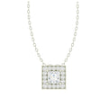 Silver Princess Pendant Chain Necklace