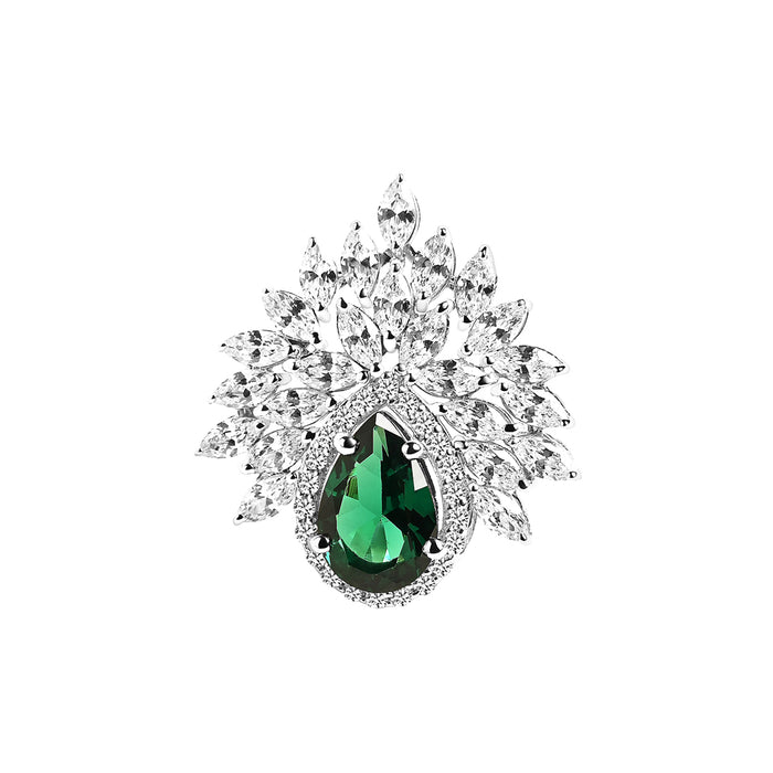 Silver Prisha Cocktail Ring
