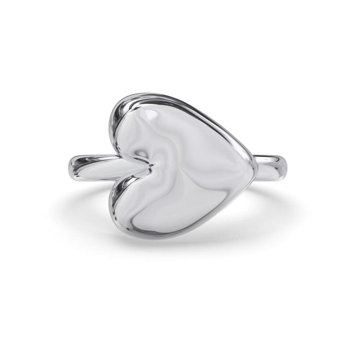 CLARA Pure 925 Sterling Silver Promise of Heart Finger Ring