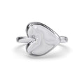 CLARA Pure 925 Sterling Silver Promise of Heart Finger Ring