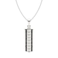 Silver Pyramid Men Pendant Necklace with Chain or without Chain