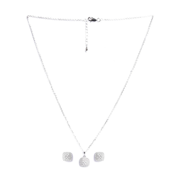 Silver Queen of Diamonds Jewellery Set