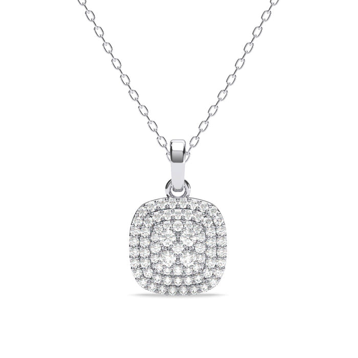 Silver Queen of Diamonds Pendant Chain