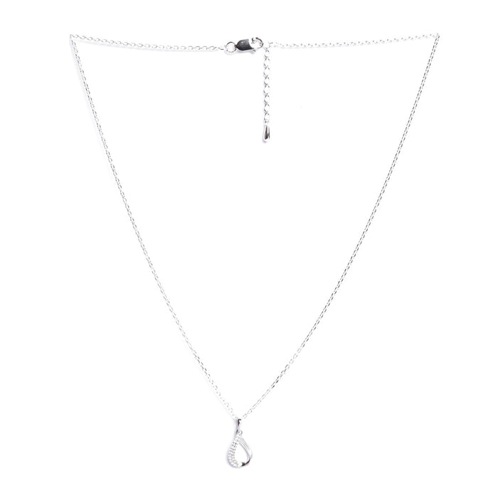 Silver Raindrop Pendant Chain