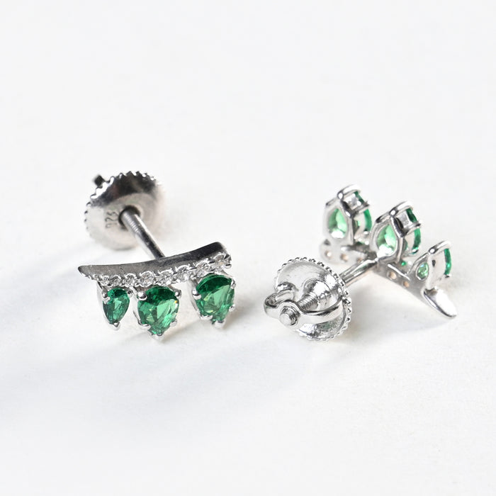 CLARA 925 Sterling Silver Reina Earrings