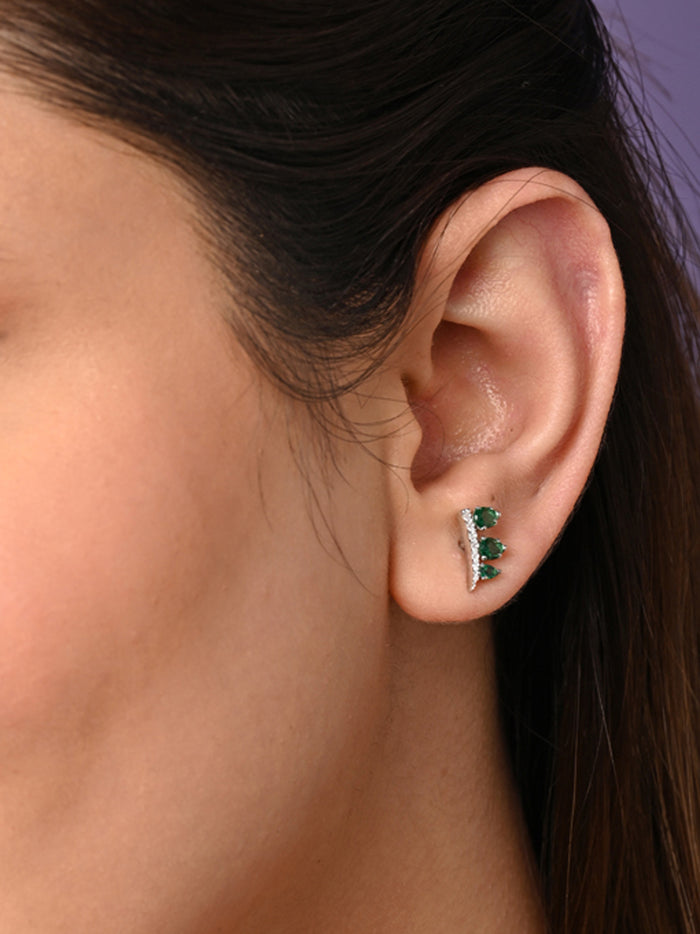 CLARA 925 Sterling Silver Reina Earrings