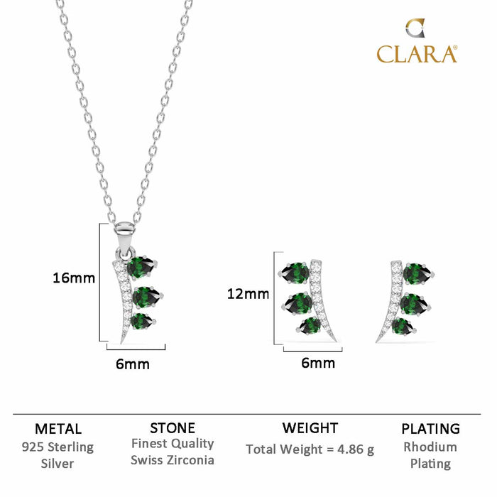 Silver Reina Jewellery Set