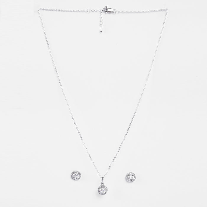 Silver Renzo Designer Jewellery Set