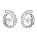 CLARA 925 Sterling Silver Rosa Earrings with Screw Back
