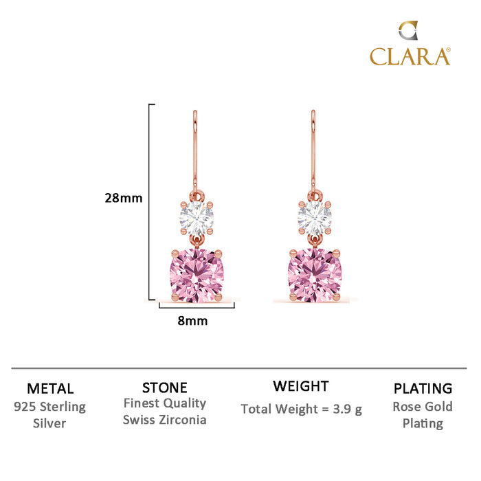 Silver Rosa Earrings