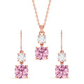 Silver Rosa Jewellery Set