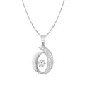 CLARA 925 Sterling Silver Rosa Pendant Chain Necklace