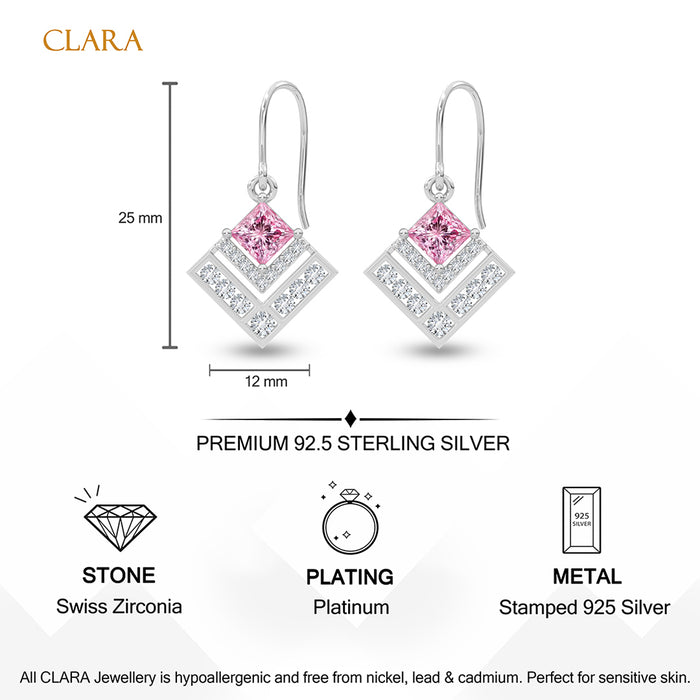 Silver Rosabella Drop Earrings