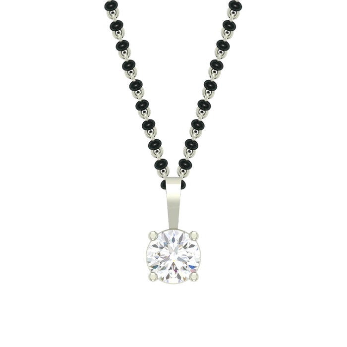 Silver Round Mangalsutra