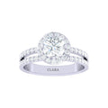 Silver Round Solitaire Ring