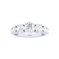 Silver Round Solitaire Ring