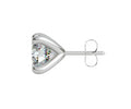 CLARA 925 Sterling Silver Round Solitaire Stud Men Earring Gift for Men & Boys 1 Piece