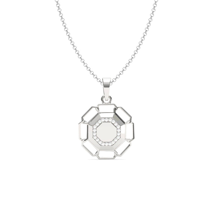 Silver Sergio Men Pendant Necklace with Chain or without Chain