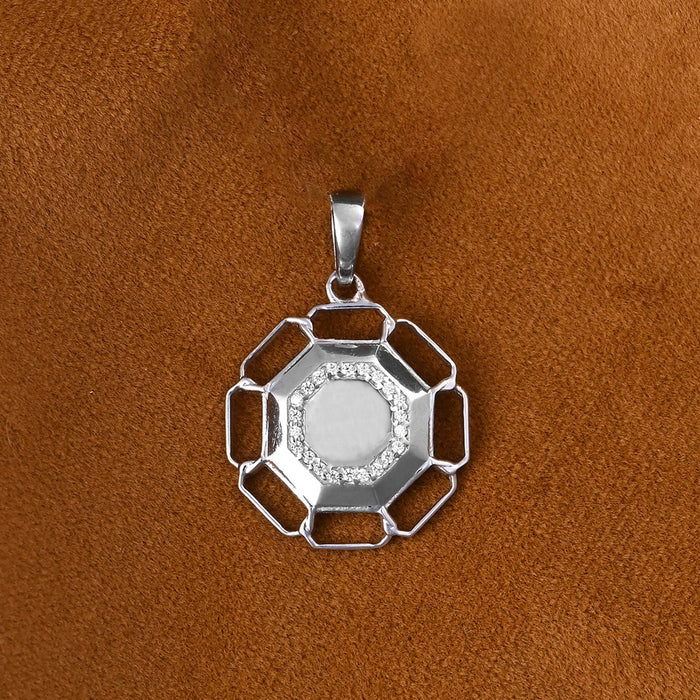 Silver Sergio Men Pendant Necklace with Chain or without Chain